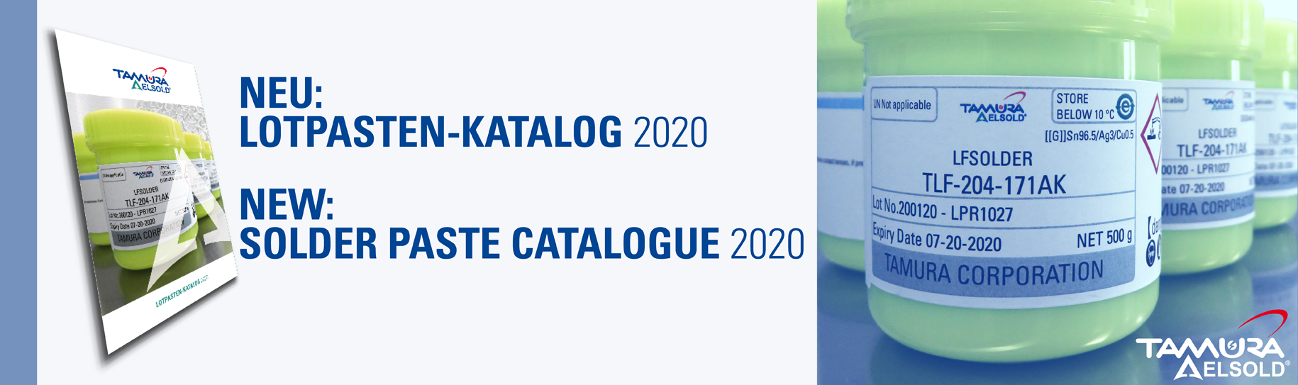 NEW: TAMURA ELSOLD Solder Paste Catalogue solder paste